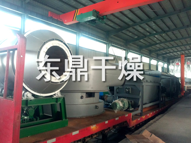 山東煤泥烘干機發(fā)貨現場
